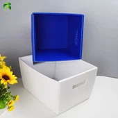 Gofrētā plastmasas tote Box